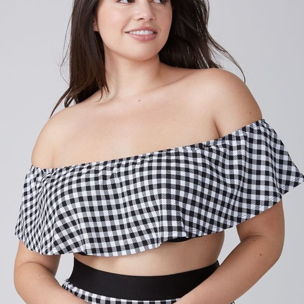 Off the Shoulder Bandeau Bikini 40F